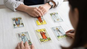 débutant commençant première lecture de tarot amour