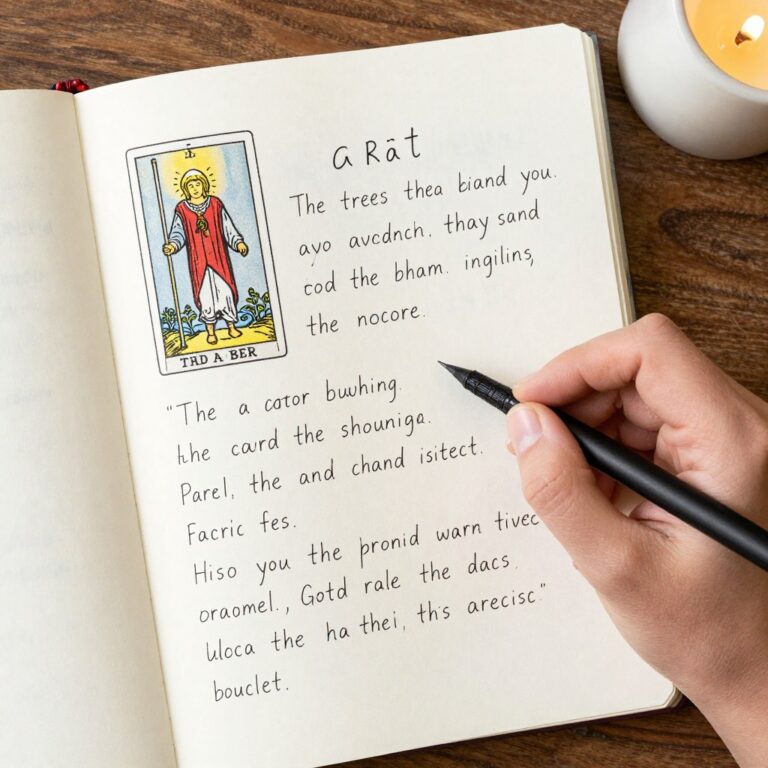 réflexion personnelle après tirage de tarot